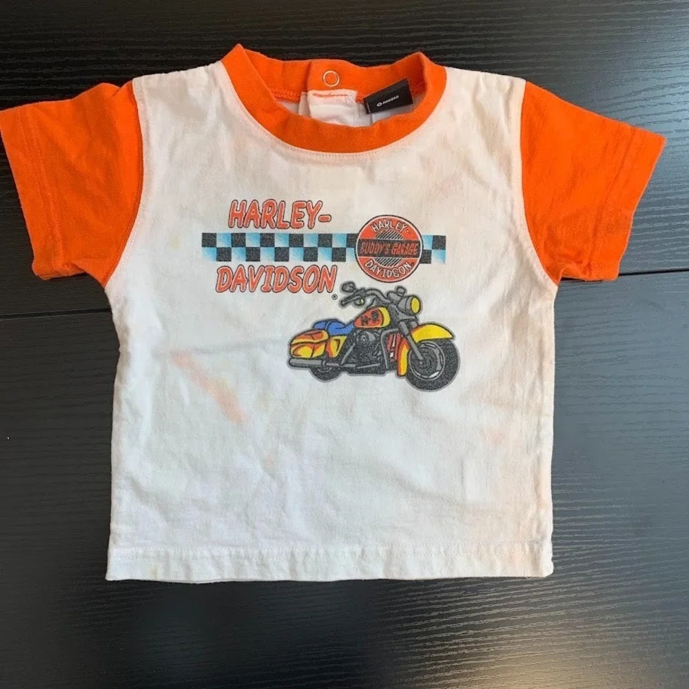 Kid Clothing LOT of 5‎ Motorcycle Theme 12 Months-3T Harley Davidson Garanimals